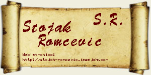 Stojak Romčević vizit kartica